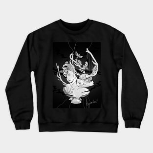 Hannigram black and white Hannibal fanart Crewneck Sweatshirt